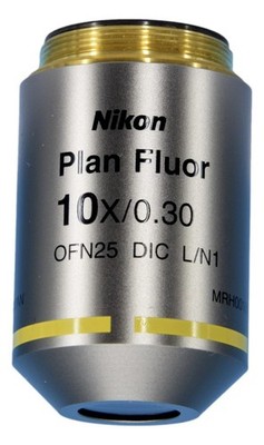 Nikon Plan Fluor 10x/0.30 DIC L/N1  /0.17 OFN25 Objective CFI Clean