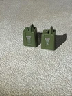 1982 Vtg Gi Joe Vamp Fuel Gas Can 2 Green Vehicle Part Piece Hasbro Set Of 2