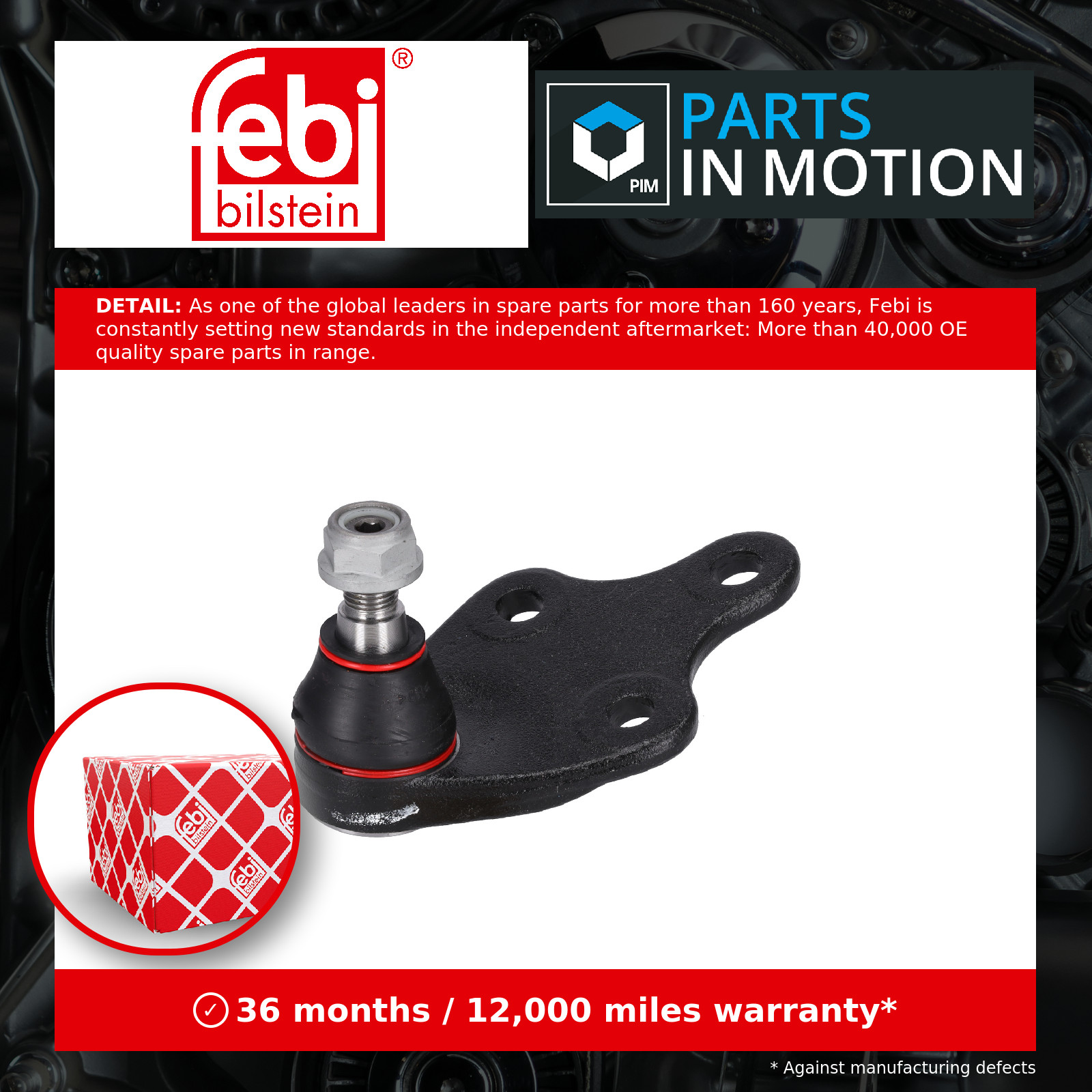 Ball Joint Left or Right 198537 Febi Suspension 9837338980 Quality Guaranteed