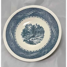 Vintage Currier & Ives Bowl - The Old Grist Mill
