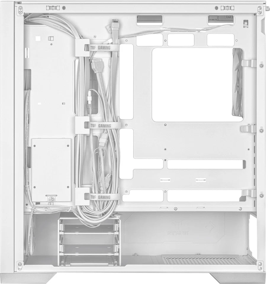 Asus TUF Gaming GT302 ARGB Case Mid-Tower Bianco PC Gaming E-ATX 4 Ventole 140mm - Immagine 3 di 4