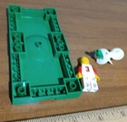 LEGO 3409 Red & Blue Soccer Minifigure with #3 on Back Spring Stand Field Part  — photo 9