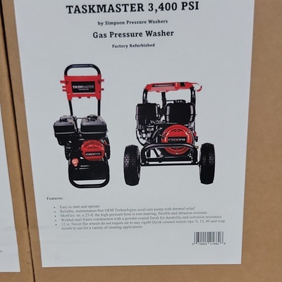 #ad Taskmaster DX210 3400 PSI Gas Pressure Washer Wheel Mounted 1 25 ft Hose $299.99