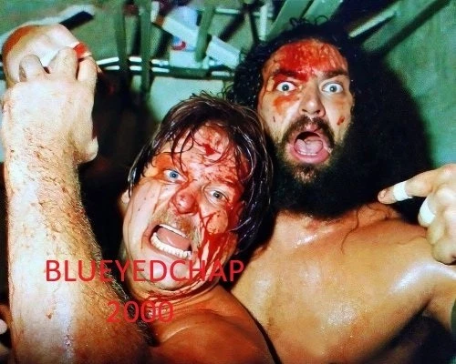 BRUISER BRODY & STAN HANSEN WRESTLER 8 X 10 WRESTLING PHOTO NWA
