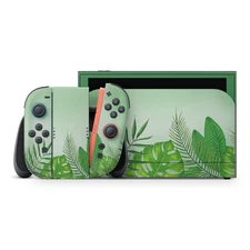 Nintendo Switch 2 Skin - Tropical Green Leaves 3M Decal Wrap