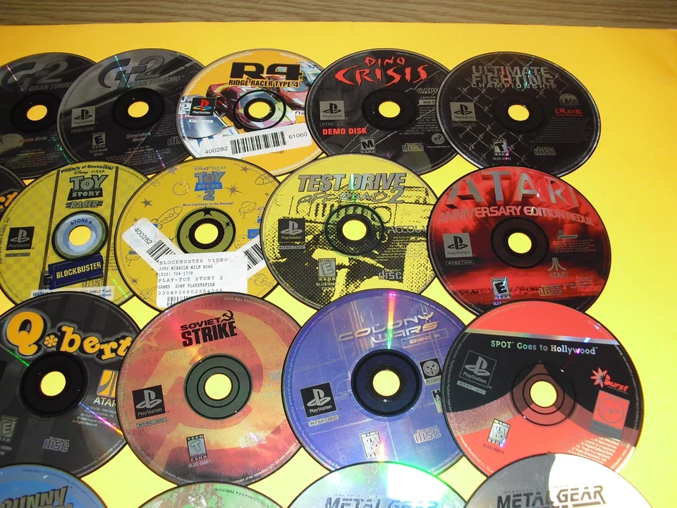 26 PS1 DISC ONLY lot Untested! Twisted Metal 4 Metal Gear Solid Ehrgeiz YuGiOh - Image 3 of 4