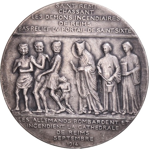 [#189942] Frankrijk, Medaille, l'Ange au Sourire et le Bombardement de la Cathéd - Afbeelding 2 van 2