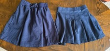 Girls Pleated Uniform Navy Skorts 2 Large French Toast/ Old Navy For School
