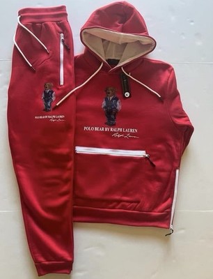 Polo Ralph Lauren Women s Polo Bear 2pc Tracksuit Set Hoodie & Pants S-4XL