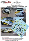 DECALS 1/43 REF 2949 Škoda Fabia Rally2 evo Gilbert Rallye Le Touquet 2026