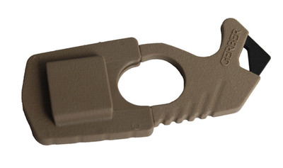Gerber Strap Cutter GHK TAN499 Rettungsmesser Gurtschneider Glasbrecher US Molle