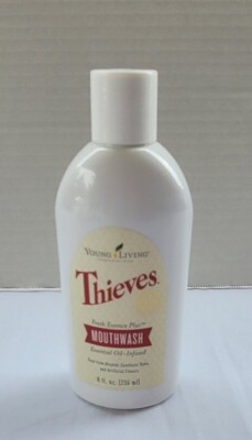 Thieves Young Living Mouthwash Alcohol Free No Synthetic Dyes 8 fl oz NEW SEALED