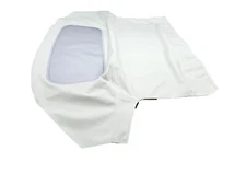 Fits: Chevy Corvette 1968-75 Soft Top With Plastic Window WHITE Vinyl