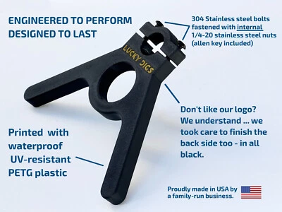 Minelab Equinox 600 / 800 Y-Stand Black PET-G