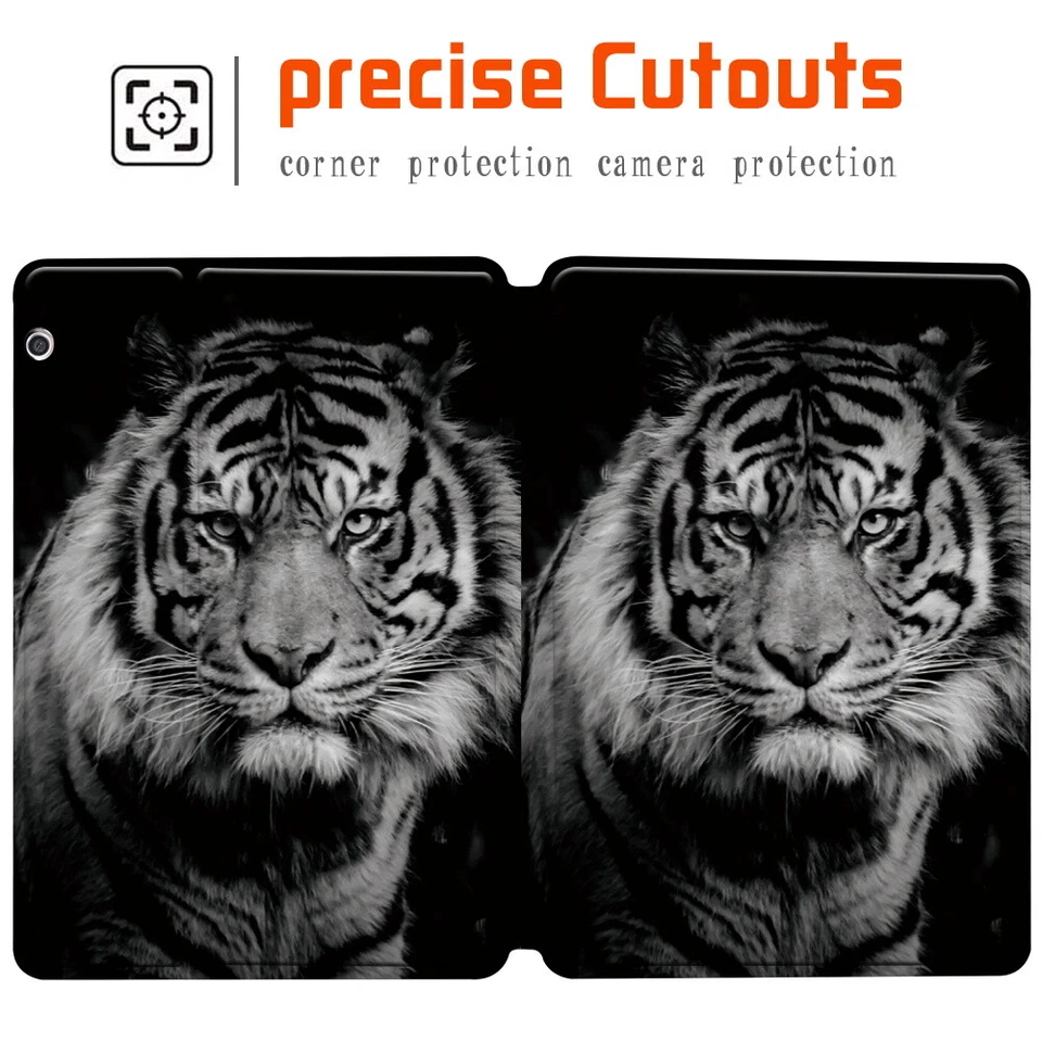 Animal Leather Tablet Stand Cover Case For Samsung Tab A/S4/S5/S6/S7/A7/A8/A9 - Image 3 of 4