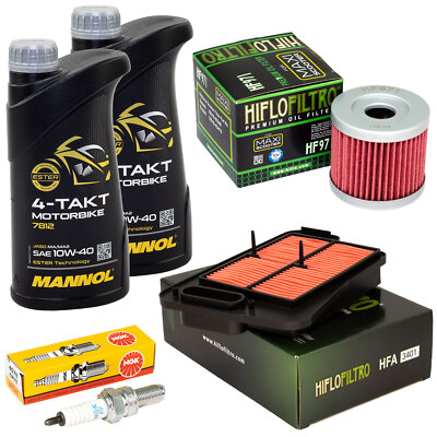 Servicekit Für Suzuki AN 400 A Burgman ABS (2009-2017) – Luftfilter, Ölfilter, Zündkerze – Von Hiflo & NGK