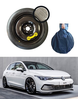Ersatzrad Notrad Reserverad 17'' fur VW GOLF V VI VII VIII mit Tasche 125/80R17
