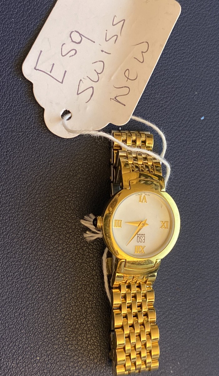 ESQ Esquire Swiss Watch Women Gold Tone MOP WHITE Round Dial  display picture 2
