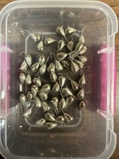 Unpainted ice fishing jigs 6mm lot of 50