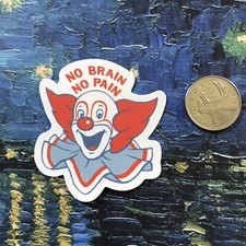 STRAGE SCARY CLOWN IT ? HORROR FAN STICKER SCARY FUN S10