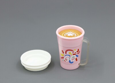 American Girl LET'S GO TRAVEL COFFEE MUG Mocha Latte Lid for 18'' Doll drinks