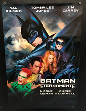 1995 BATMAN FOREVER Rolled "SPANISH" Movie Poster 27 x 40 - VAL KILMER