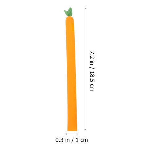 Comfortable Silicone Carrot Pen Cover Stylus Pen Pen Pencil Case Compatible - Picture 3 of 12