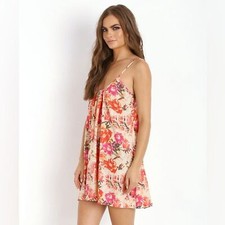 NWT Show Me Your Mumu Trapeze Mini Pretty Pretty Petals Dress Sz Large