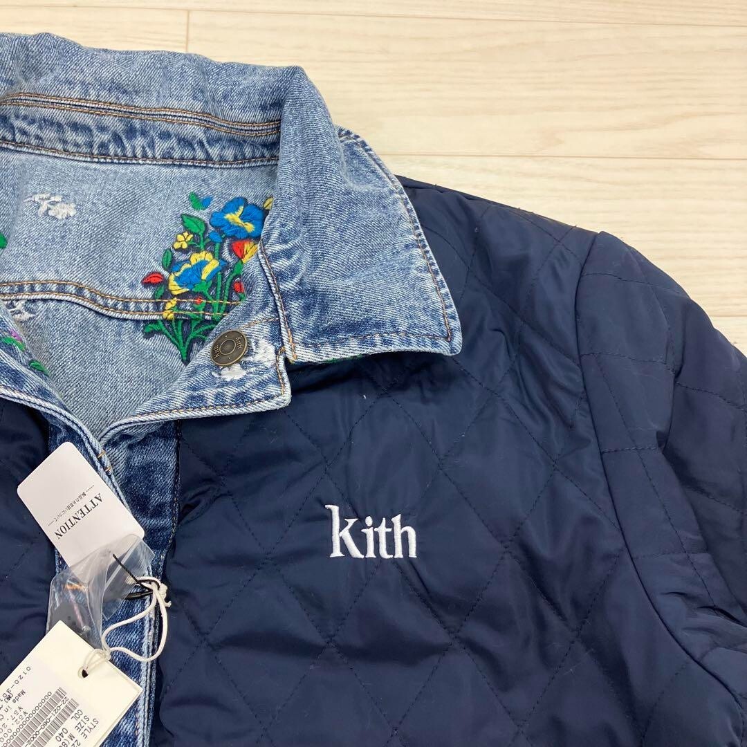KITH Ellis Denim Floral Embroidery Denim Jacket Men's KITH Ellis Denim Floral Embroidery Denim Jacket Men's