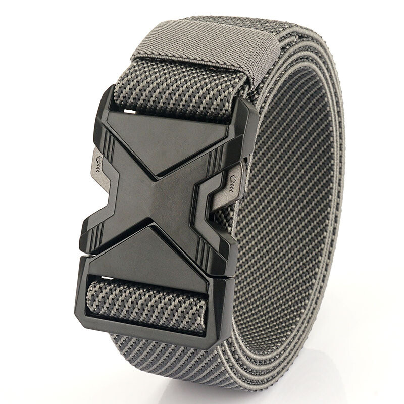 New Quick Release Metal Buckle Tactical Belt Breathable Elastic