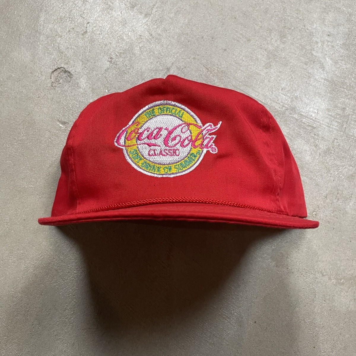 Vintage Coca Cola SnapBack Hat Red Hot Summer Coke 90s | eBay