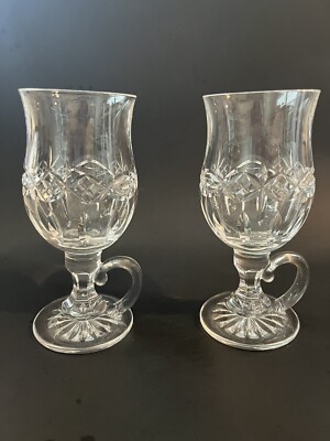 WATERFORD Crystal DOLMEN Irish Coffee 6 1/2'' Set of 2 Last Set Available
