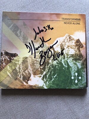 Transform DJs Never Alone CD Signed Autographed