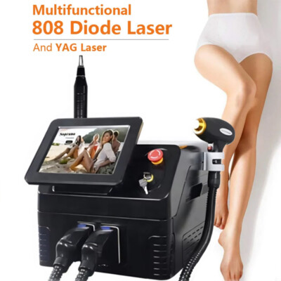 2 IN 1 808nm Diode Laser Hair Removal & Picosecond Laser Tattoo Removal Machine