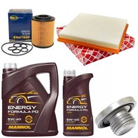 MotoröL Filter Set 5W-40 6 Liter + ÖLablassschraube FüR Opel Astra H J GTC 1.7