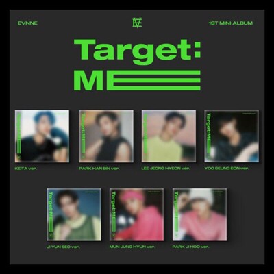 EVNNE [TARGET:ME] 1st Mini Album DIGIPACK MUN JUNGHYUN Ver/CD+F.Buch+Karte