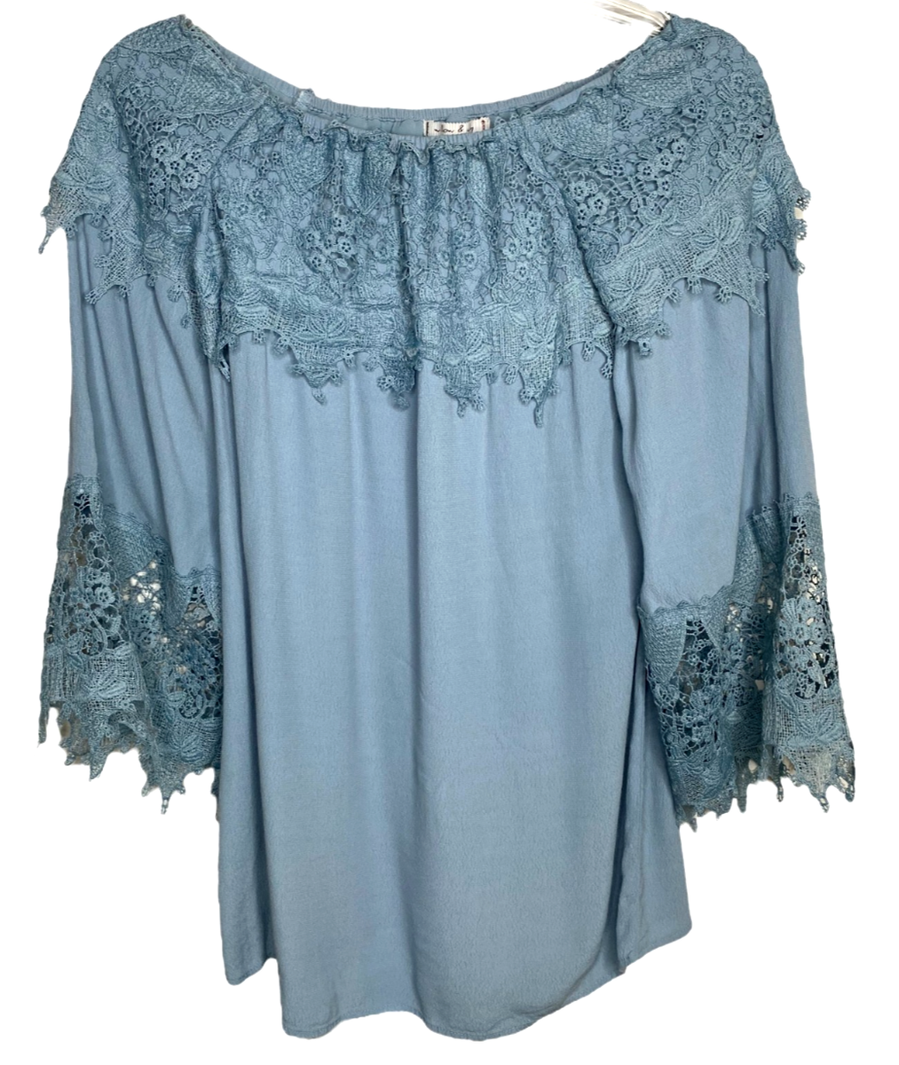 lace from wedding dress KAILEY / Lace Boho Wedding Dress with Deep V Neck
