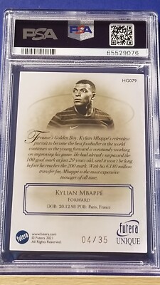Kylian Mbappe - 2021-22 Futera Unique World Football Heritage 