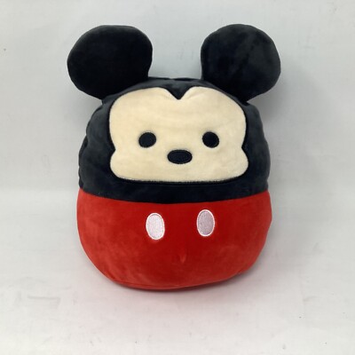 Squishmallow 10'' Mickey Mouse Soft Black Red Plush