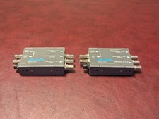 Two AJA D5CE SDI to Component/Composite Analog Video Converter No Power Supply 