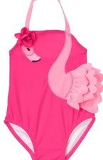 NWT Gymboree Girl Swim Shop Pink Flamingo 1-Piece Swimsuit 3-6 6-12 18-24