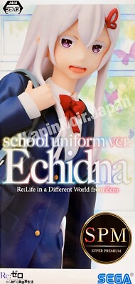 SEGA Re Zero Figure Echidna School Uniform Ver. | eBay