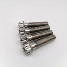 8pcs M10X20 30 35 45mm 1.25mm Titanium Ti Motorcycle Torx Head Flange Bolts