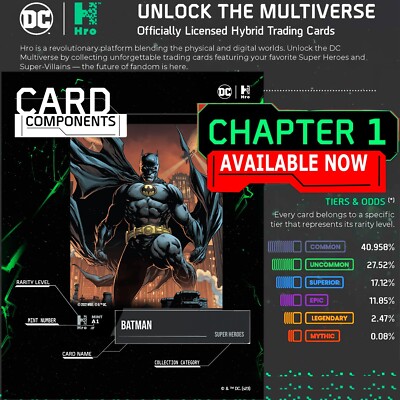 DC Universe Trading Cards - Chapter 1 - YOU PICK CARD Complete Set