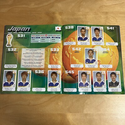 Album Panini Coupe Du Monde 2002 Corée/Japon – Version UK – 35% Complété – Vintage