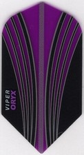 Purple ORYX VIPER Slim Dart Flights: 3 per set