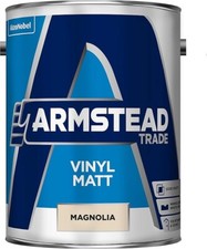 Armstead Trade Vinyl Matt Paint Magnolia 5 litres
