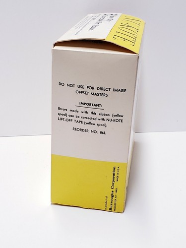 NU-KOTE Typewriter Cartridge Film Ribbons B86HD IBM Selectric VTG NEW 6 Hvy Duty - Picture 6 of 9