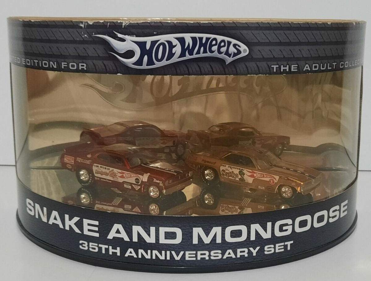 Hot Wheels Snake & Mongoose 70s Dragster Funny Cars 35th Hot Wheels Snake & Mongoose 70s Dragster Funny Cars 35th