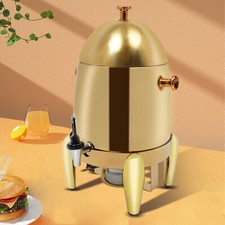 Gold 12L Beverage Dispenser Stainless Steel Insulated Beverage Dispenser 400W US